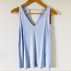 Michael Stars Trapeze Tank- Sky Blue